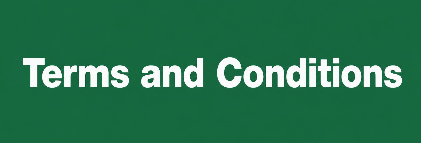 Terms and Conditions banner
